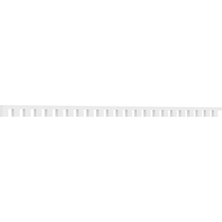 Ekena Millwork Fayetteville Architectural Grade PVC Dentil Trim, 3"H x 1"P x 92"L DENP03FAY00